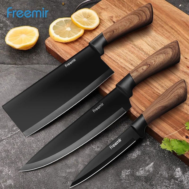 freemir Pisau Dapur Premium Baja Anti Karat Pisau Daging Pisau Serbaguna