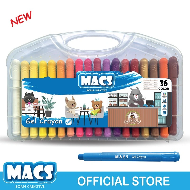 MACS Gel Crayon 36 Warna Colors