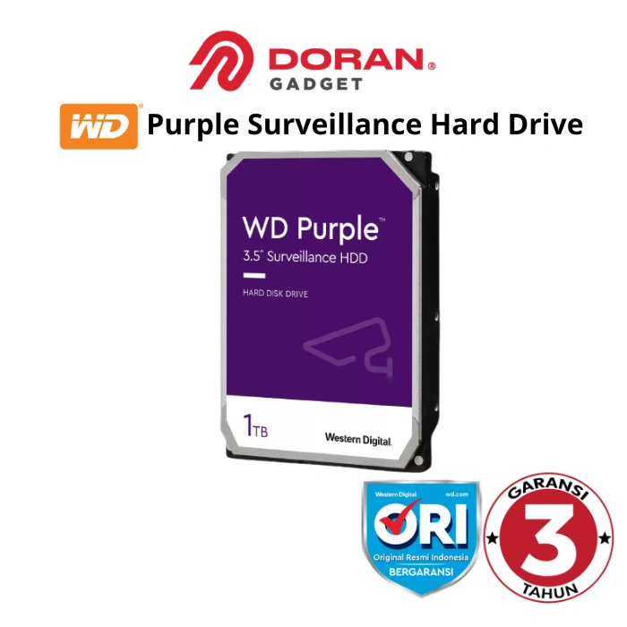 WD Purple 1TB 2TB 4TB 6TB | 1 2 4 6 TB HDD HD Hardisk Harddisk Internal CCTV 3.5"