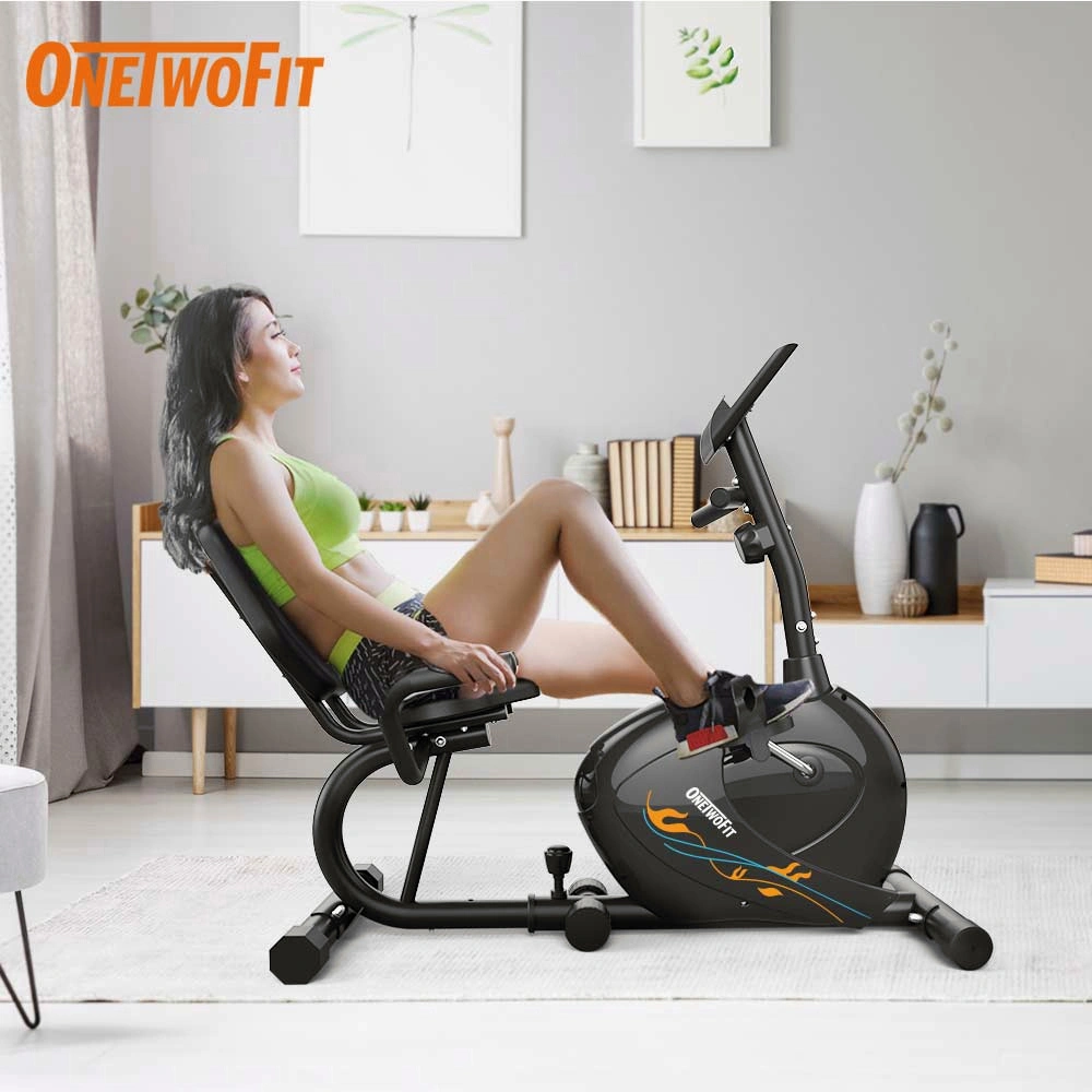 OneTwoFit Sepeda Statis Kardio Recumbent Bike Spinning Bike Alat Fitness