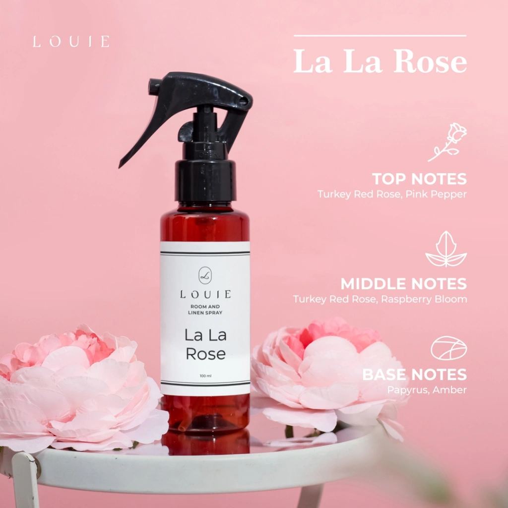 Louie Linen Pewangi Parfum Fabric Spray Kasur Sprei Dan Bantal Anti Bacterial 100 ml