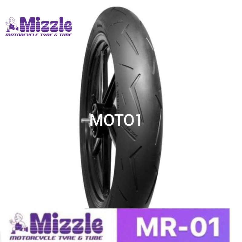 (Free Pentil Besi) Ban MIZZLE MR 01 - 90/80 ,100/80-14 RING 14 - Ban Tubeless Donat/ Balap/ Race/ Bulat  Soft Compound