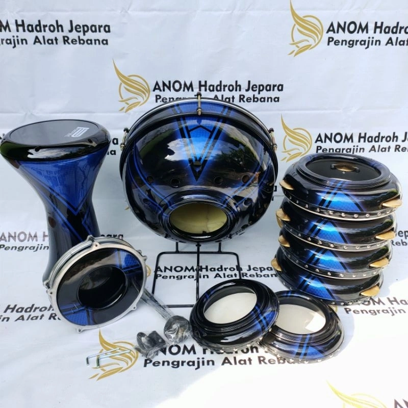 Alat Hadroh 1 Set Motif Jepara Kualitas Terbaik