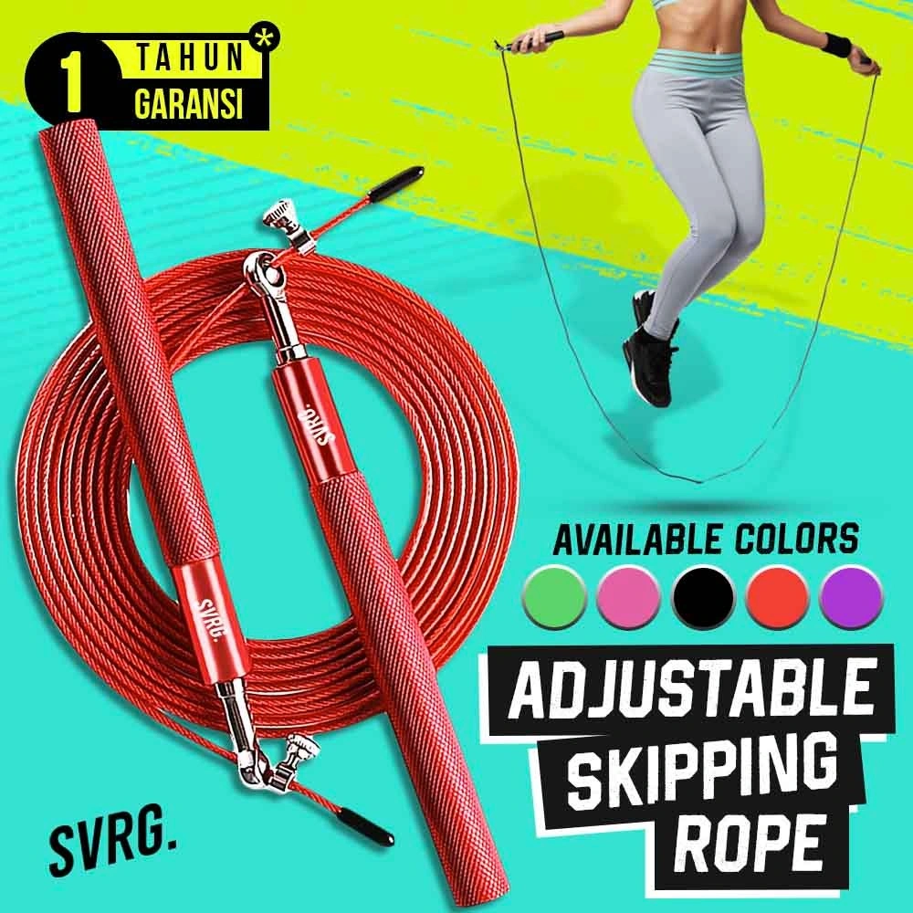 SVRG Premium Skipping Rope 3 Meter | Tali Skipping Speed Rope