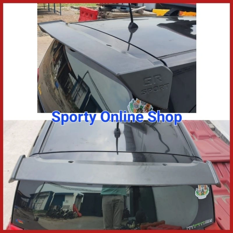 Spoiler Sayap Mobil Calya Sigra GR Sport ISK + Lampu Rem