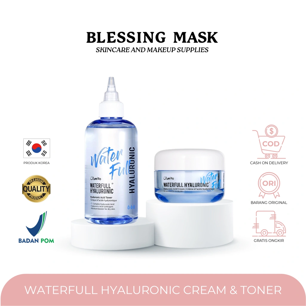 Jumiso Waterfull Hyaluronic Acid Cream 50mL | Toner 250mL