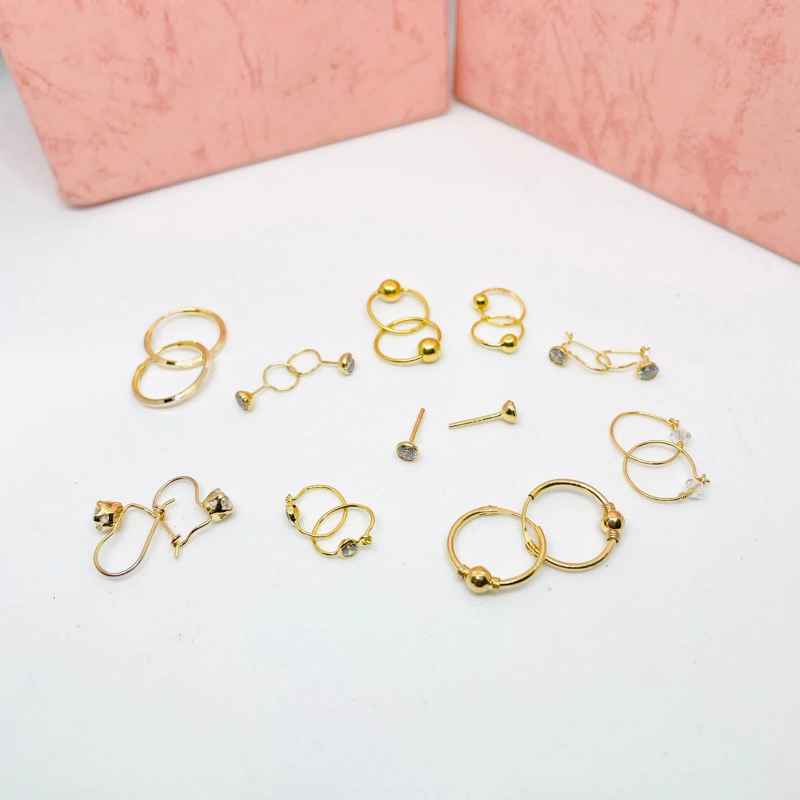 Anting Bayi & Anak EMAS ASLI Kadar 300 berat 0,25 - 0,5 gram (sepasang)
