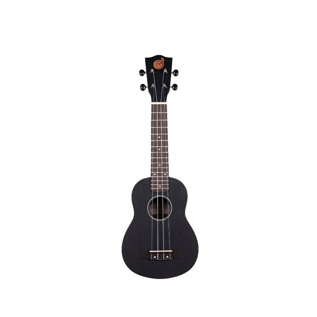 Ukulele Soprano Mandalika Black UKV2-21 BK Free Softcase, Senar Cadangan, Pick, Sertifikat Produk