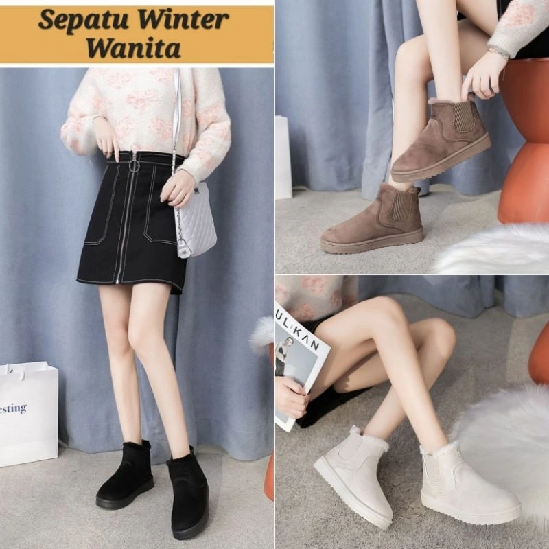 Sepatu Wanita Musim Dingin / Winter Snow Boots 019