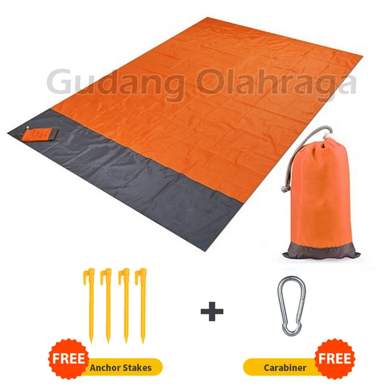 GIANTEX Matras Karpet Tikar Lipat Camping Kemah Tikar Piknik Waterproof Mat 140 x 200 cm
