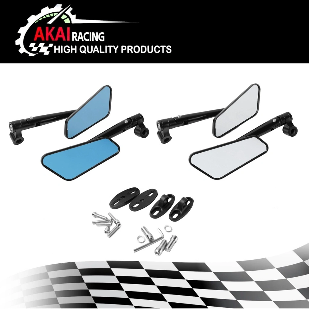 Spion Circuit Model Rizoma Kaca Bening Dan Kaca Biru Universal Semua Motor Bisa / Kaca Spion Motor