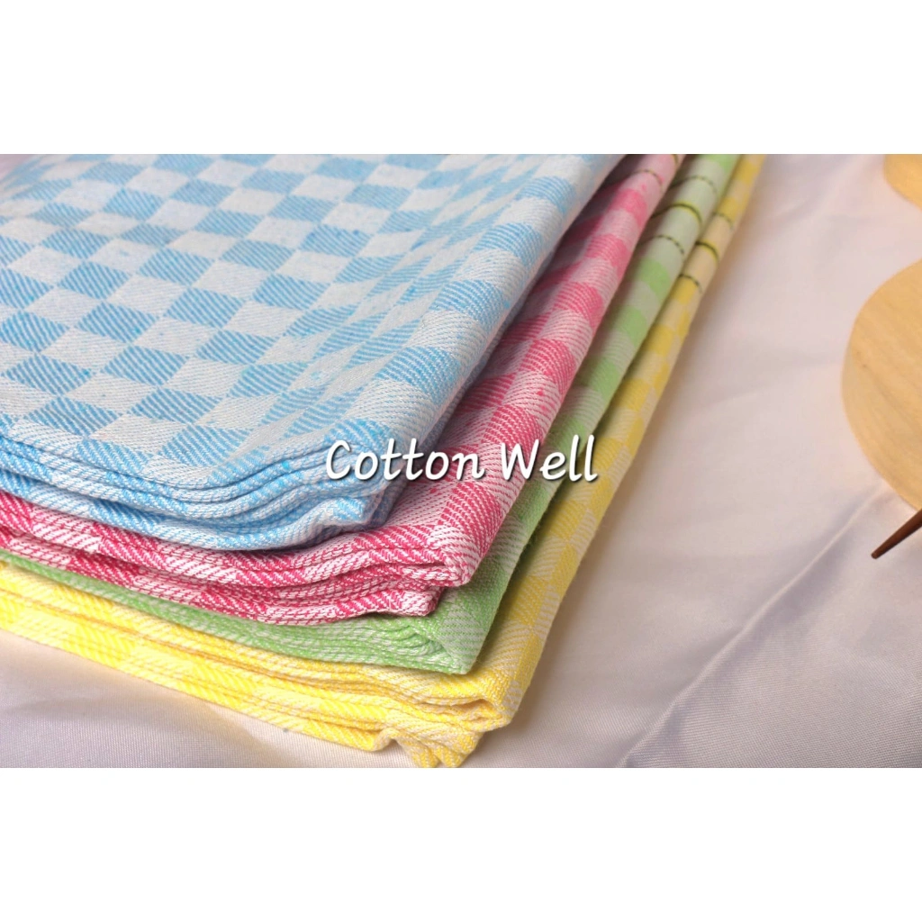 Serbet Kotak Jumbo 60x60cm Warna Warni Exclusive Kain Lap Meja Dapur Serbet Piring Gelas Tebal Kitchen Towel Cotton Napkin