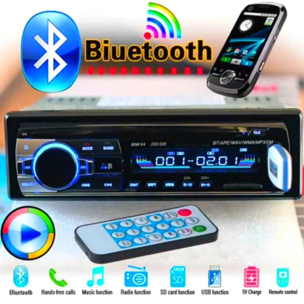Bisa COD Tape Audio Radio Mobil Multifungsi Bluetooth USB MP3 FM Radio JSD-520Single Din JSD-520 Audio Tape Mobil LCD Multifungsi Bluetooth USB MP3 FM Radio Phone Call HEADUNIT Tape Mobil Bluetoth Multifungsi Tip mobil tape mobil bluetooth super bass