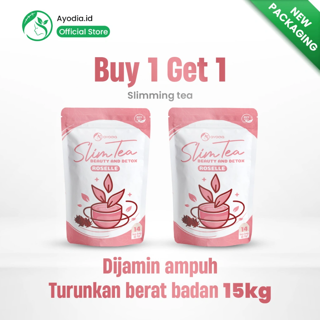 TEH PELANGSING ROSELA SLIMMING DETOX TEA JAMU PENURUN BERAT BADAN HERBAL JATI CINA ALAMI AMPUH R2