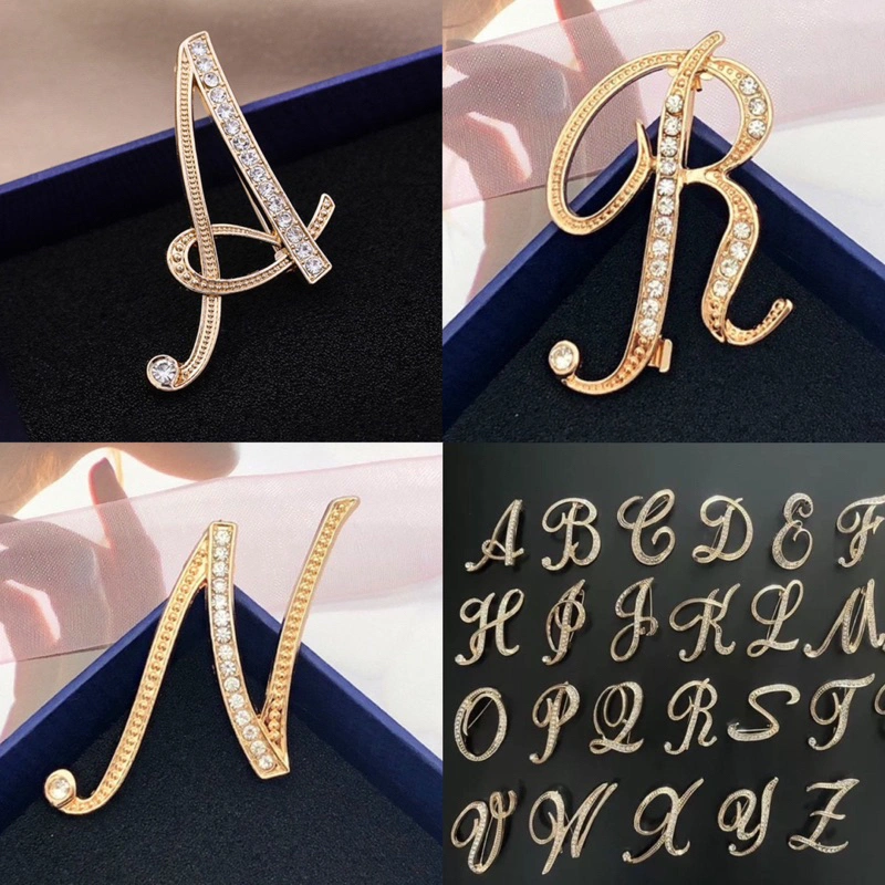 Bros huruf gold silver / bros jilbab / bros kutubaru / tuspin Bros Jilbab Bros Inisal Bros Hijab Bros Dada Bros Tuspin Bros Pin Brooch Korean Style Bros Elegan Bros Mewah Bros Cantik Bros Lucu Bros Wanita Bros Kebaya BRS-HRF Grosir Bros Aksesories