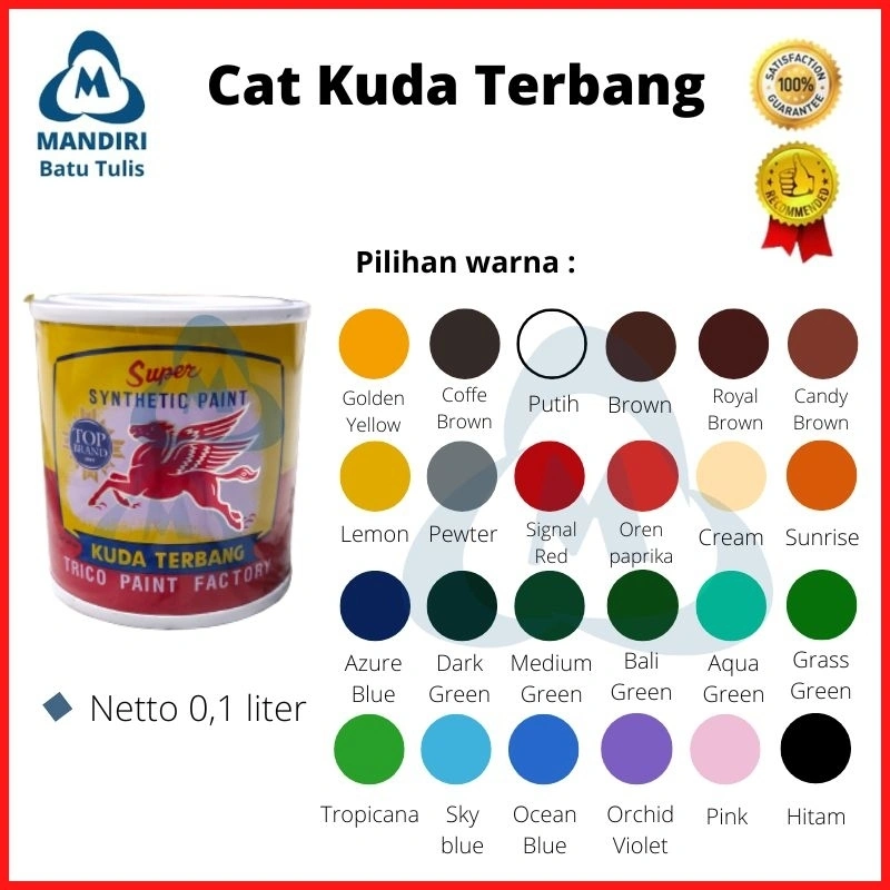 Cat kuda Terbang Kecil 0.1 / Cat Besi / Cat Kayu / Cat Minyak