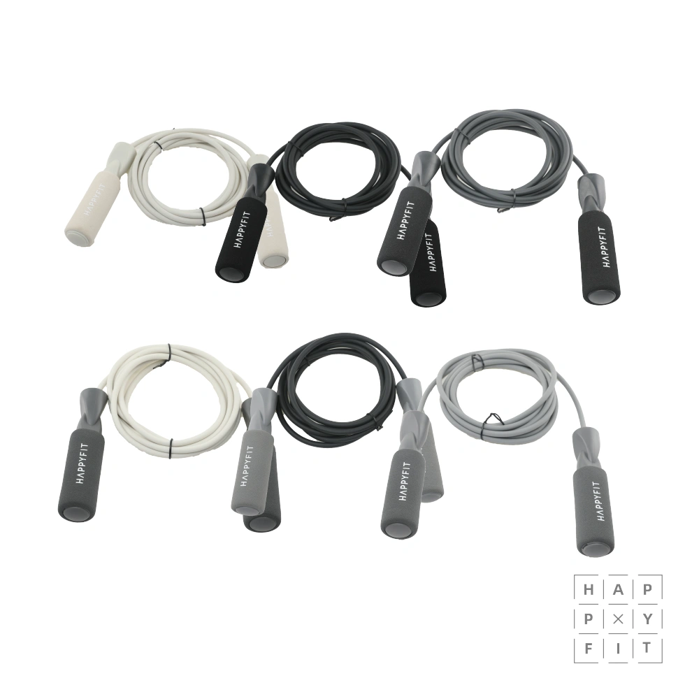 HAPPYFIT - Foam Jump Rope / Lompat Tali Gagang Anti Licin / Skipping Rope / Tali Skipping