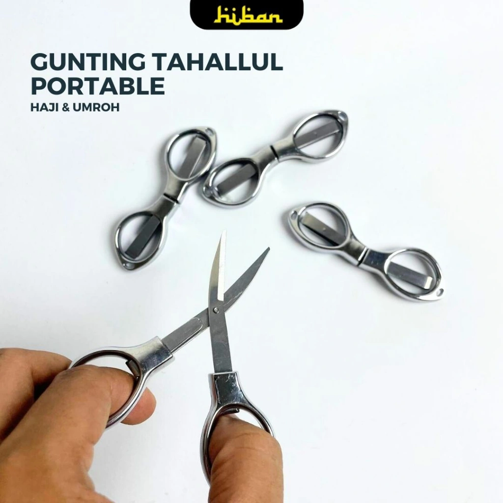 Gunting Stainless Portable Perlengkapan haji dan Umroh Hiban Store
