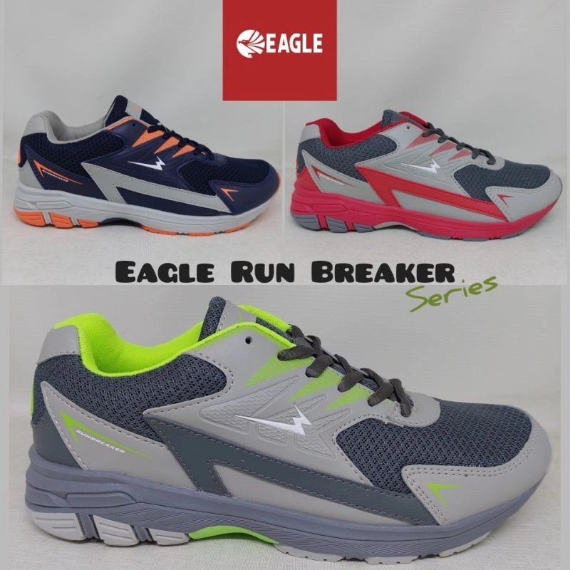 NEW Sepatu Jogging Running EAGLE RUN BREAKER Series (Original)