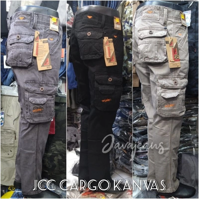 CELANA CARGO PANJANG JCC BAHAN KANVAS TEBAL HALUS KEREN & TRENDY