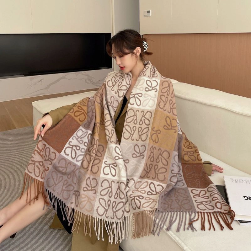 SYAL L!VA CASHMERE PREMIUM 2 SISI /SHAWL WINTER/ SELENDANG PASMINA PREMIUM