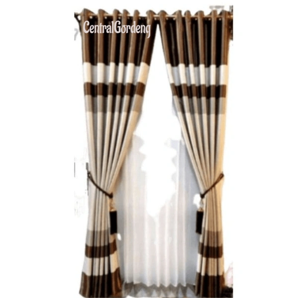 Gorden Jendela Pintu Blackout Motif Import Premium Tebal Aesthetic Panjang Pendek