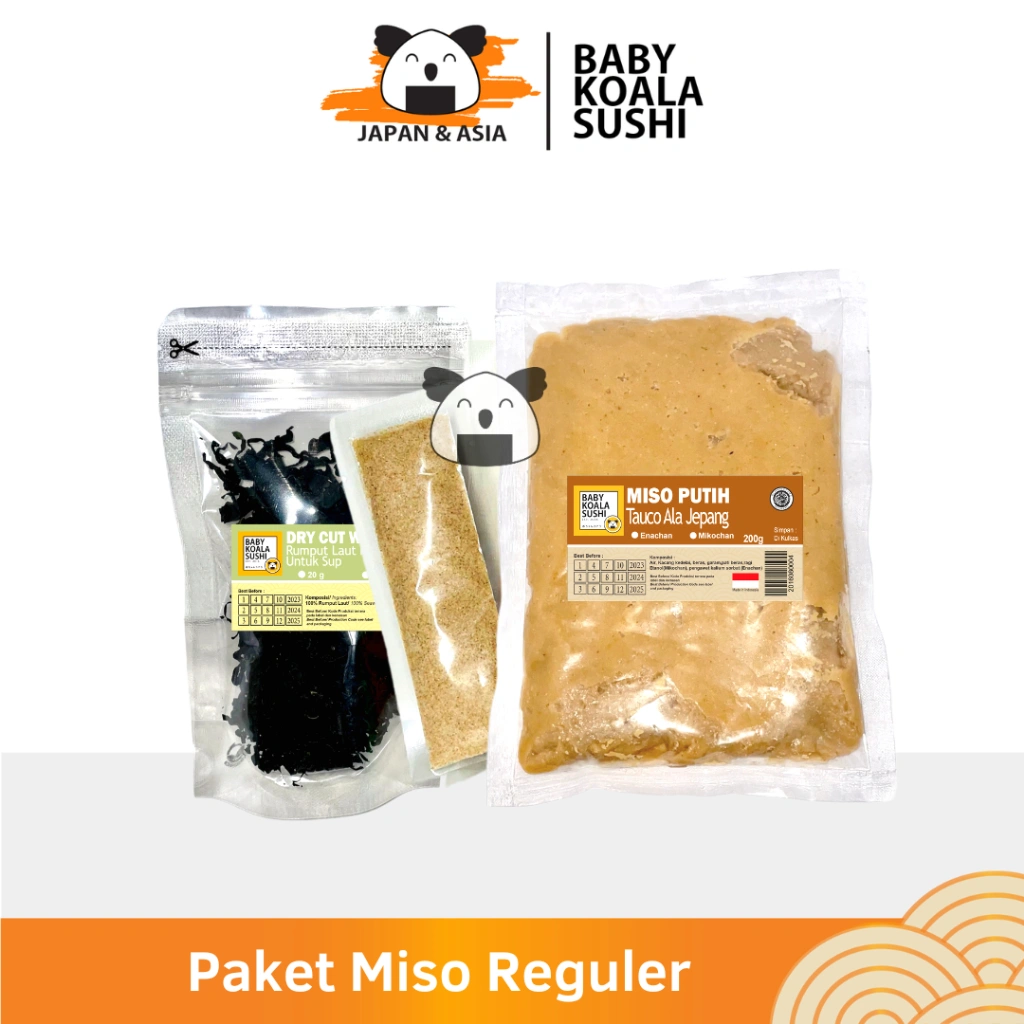 PAKET BAHAN MISO SOUP LENGKAP 10 Porsi Halal | Miso, Dry Wakame, Dashi