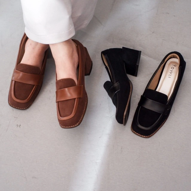 YOVVLI CHELSEA Sepatu Kerja Kuliah Kantor Wanita loafer hak 5 cm