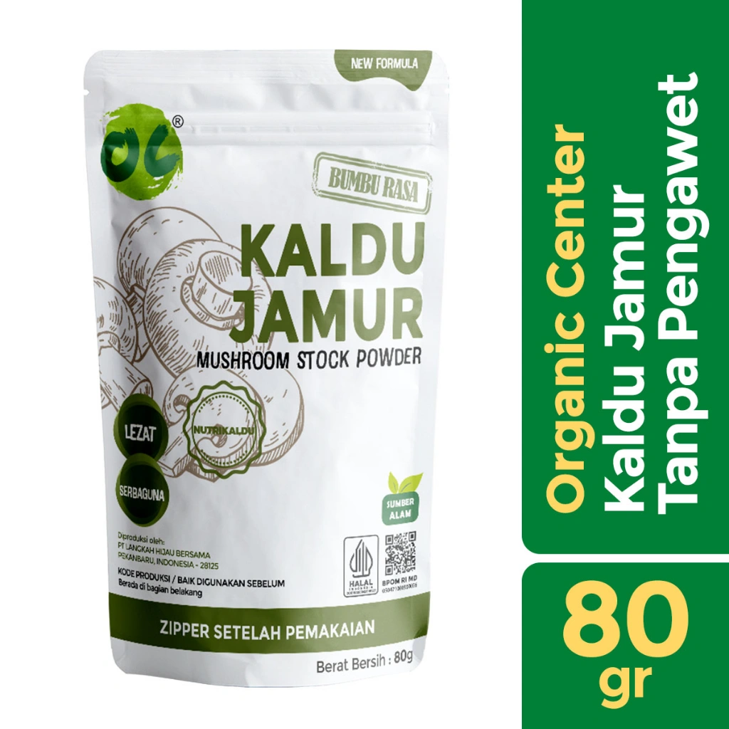 Organic Center - Kaldu Jamur - MSG Free - Kaldu Instan - Bumbu by Titi Kamal