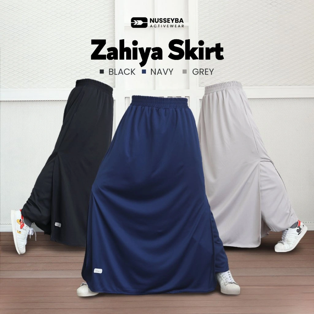 Nusseyba Zahiya Skirt Rok Celana Olahraga Rok Celana Wanita Muslimah (Rokcel)