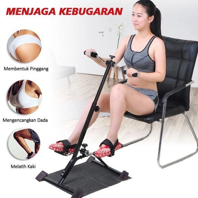 latihan rehabilitasi Sepeda Statis - Olahraga Gym Fitness / Terapi Kaki dan Tangan Penderita Stroke dlle