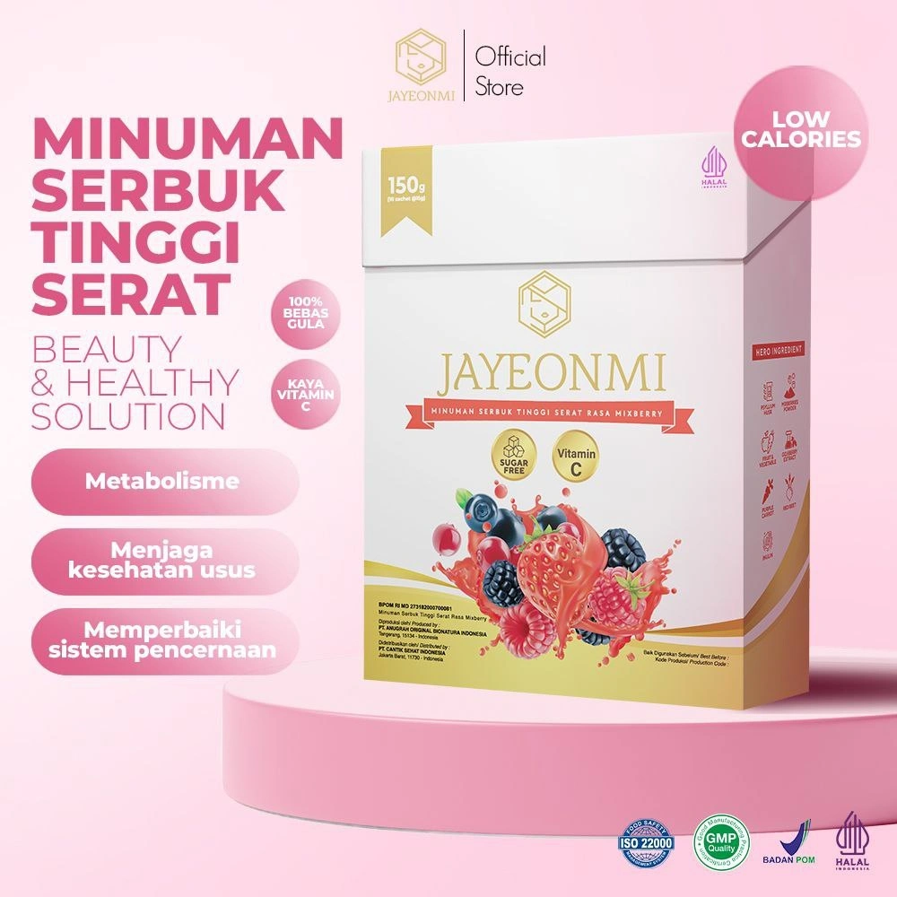 JAYEONMI Fiber Drink Mixberry (Per Box ) Detox | Antioksidan | Probiotic