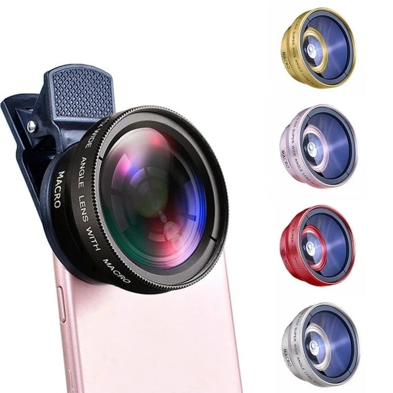 Lensa Super Wide Angle 2 In 1 Lensa Pembesar Camera Smartphone 12.5X