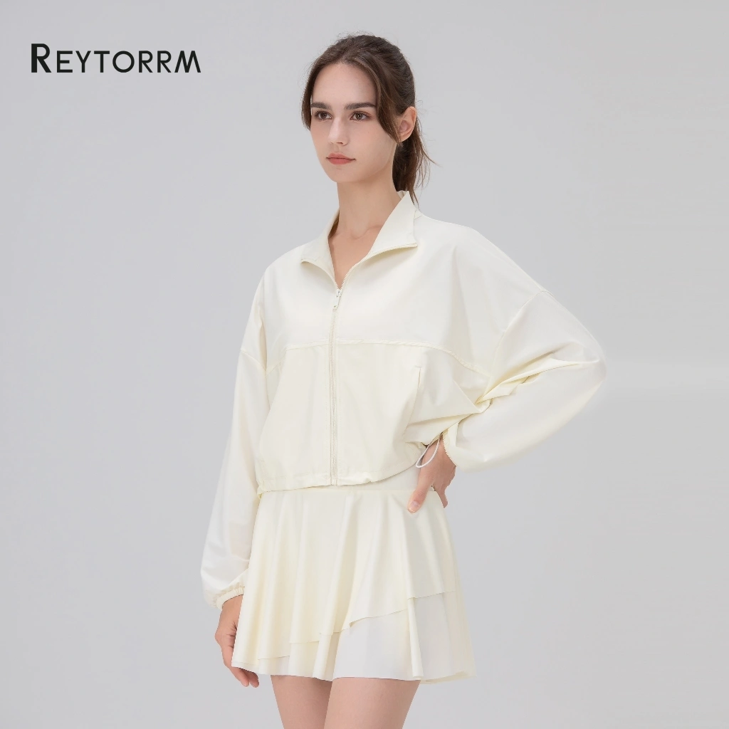 Reytorrm Jaket Anti UV Olahraga Wanita Lengan Panjang UPF100+ -WT007
