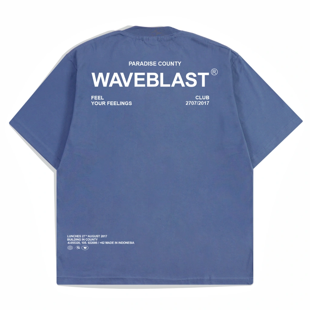 Waveblast Oversize T-Shirt County Steel Blue