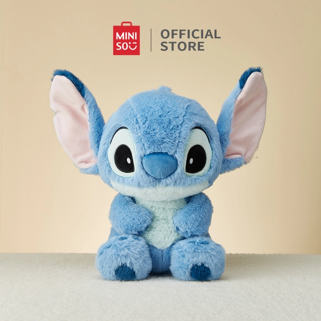 Miniso x Disney Stitch Boneka Lucu Karakter Stitch Plush Doll Bahan Halus Dan Lembut