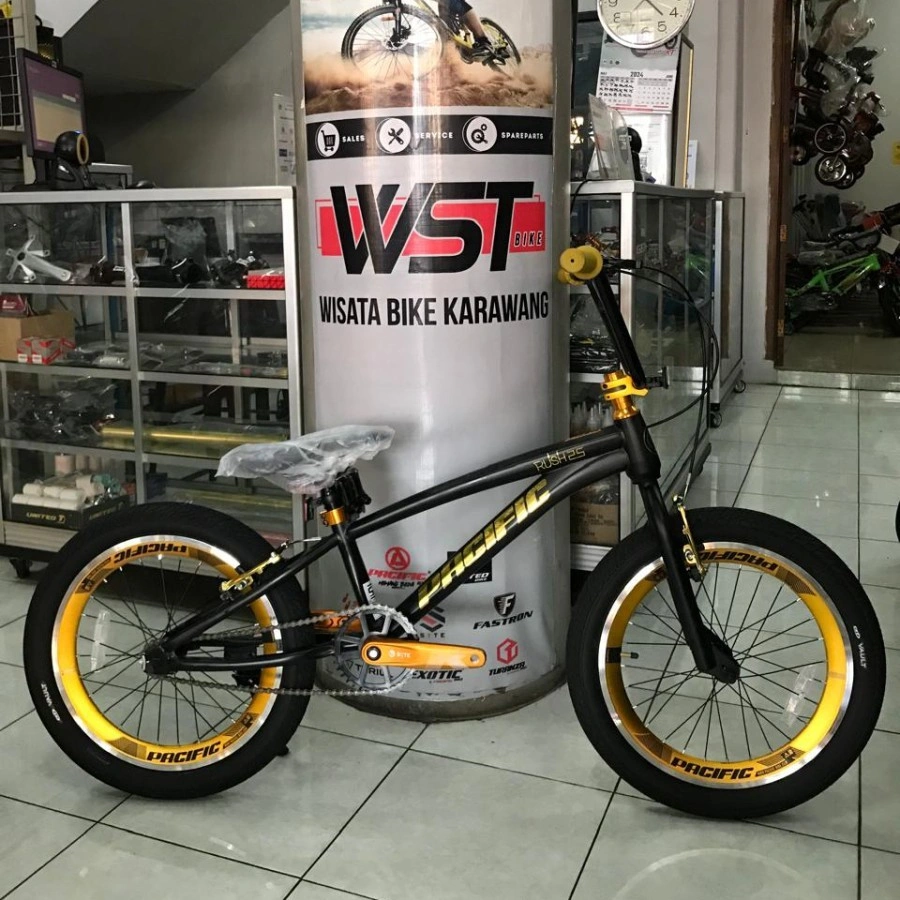 SEPEDA ANAK BMX 20 PACIFIC RUSH 2.5 BLACK GOLD