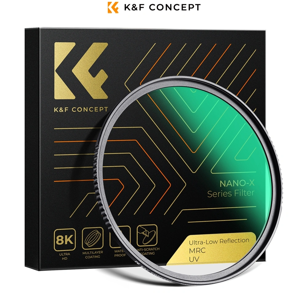 K&F Concept Filter UV 0.1% Ultra Low Reflection Titanium Coating Nano-X Series