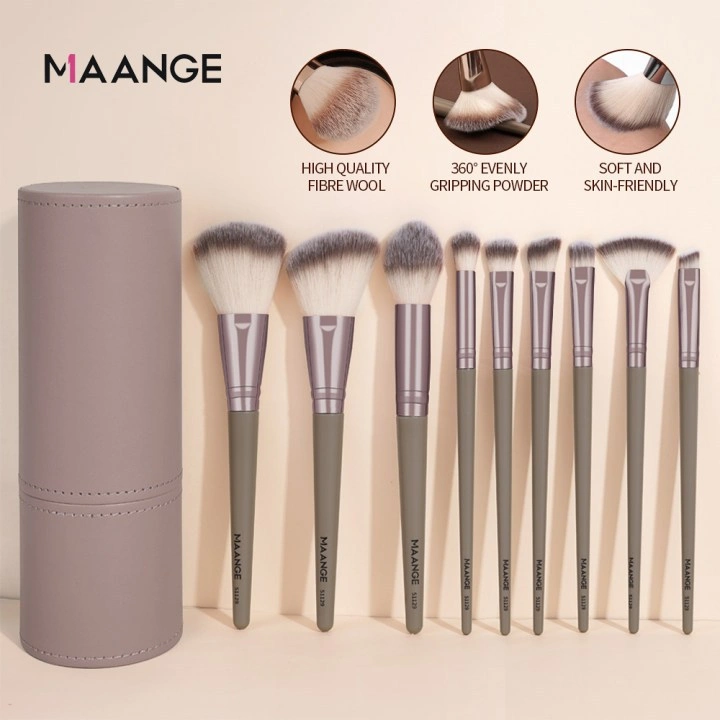MAANGE 9pcs Kuas Make Up Brush Foundation Makeup Beauty Tools For Makeup Beginner 51129