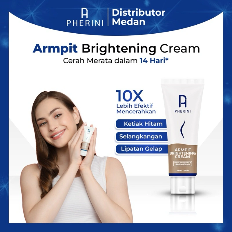 PHERINI Underarm Armpit Brightening Cream Pencerah lipatan kulit Ketiak dan Selangkangan Ampuh BPOM