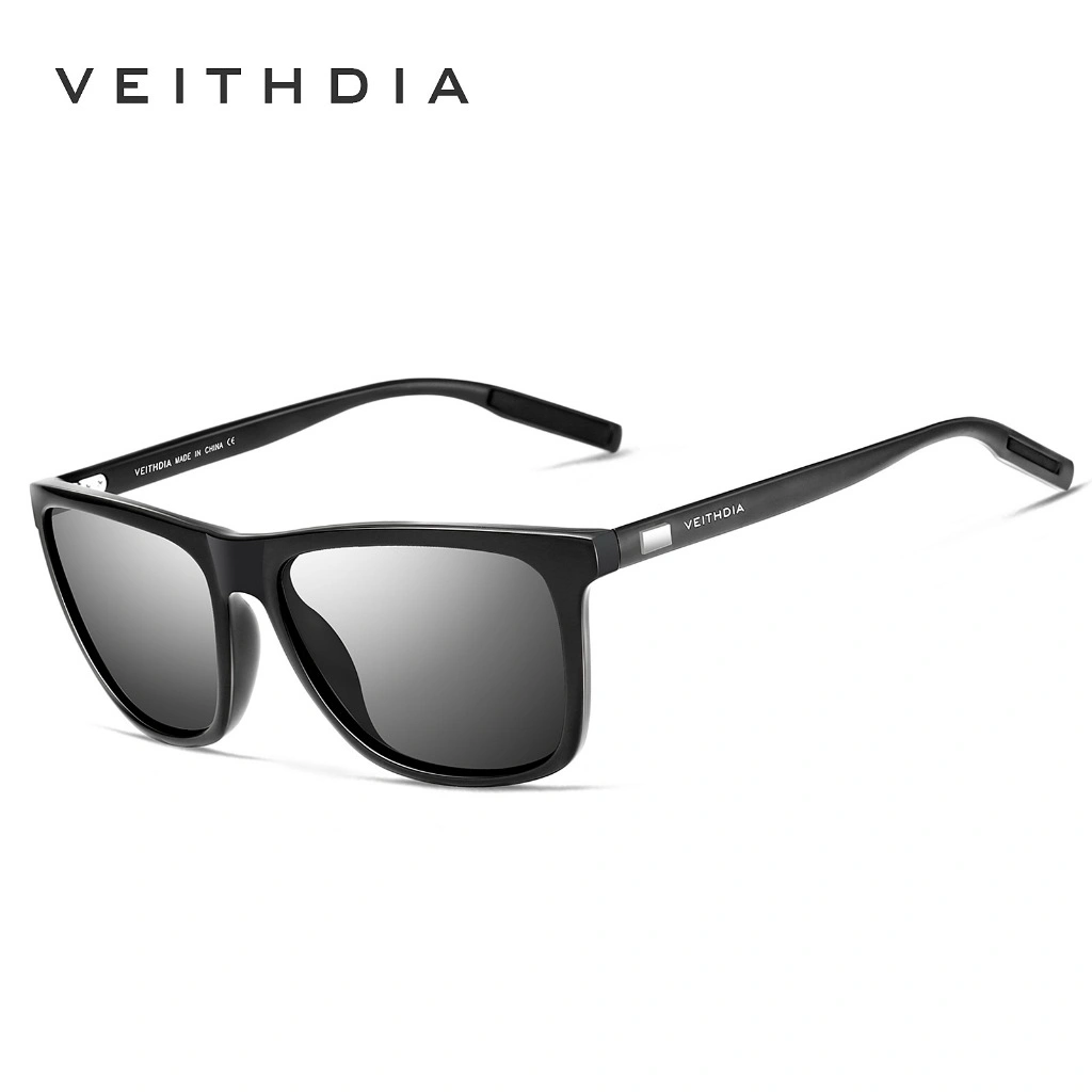 VEITHDIA Original Kacamata Photocromic Square Polarized Sunglasses 6108