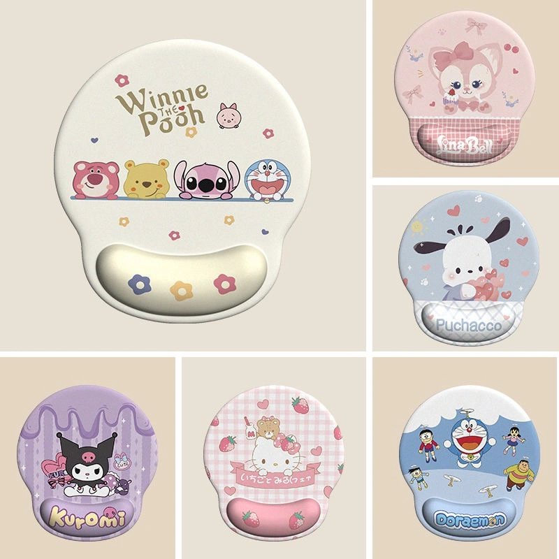 Kikidoo Mouse Pad Bantalan Pergelangan Tangan Mouse Pad Gaming Kerja 3D