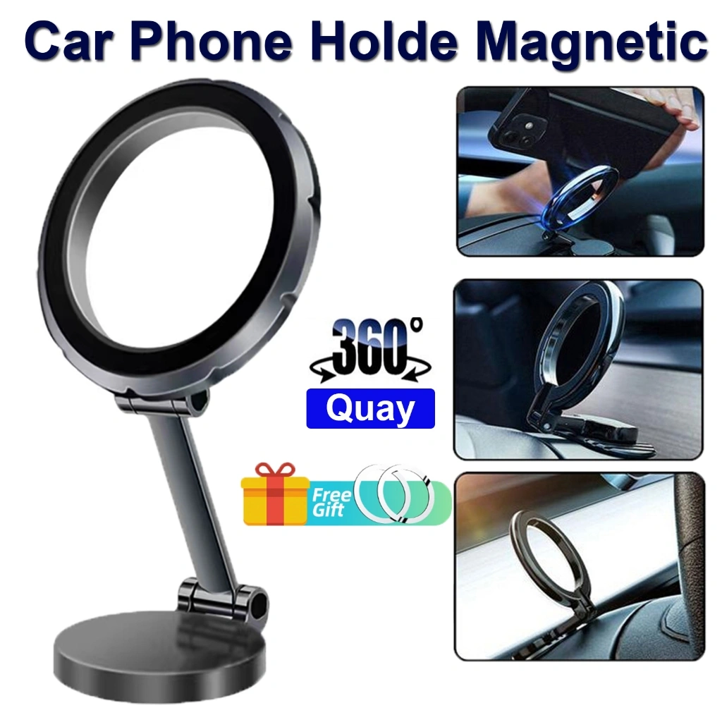 Magnet Car Holder 360° Rotation Magsafe Car Phone Holder/Universal Holder Hp Mobil Magnetic Bekerja Dengan Semua Ponsel