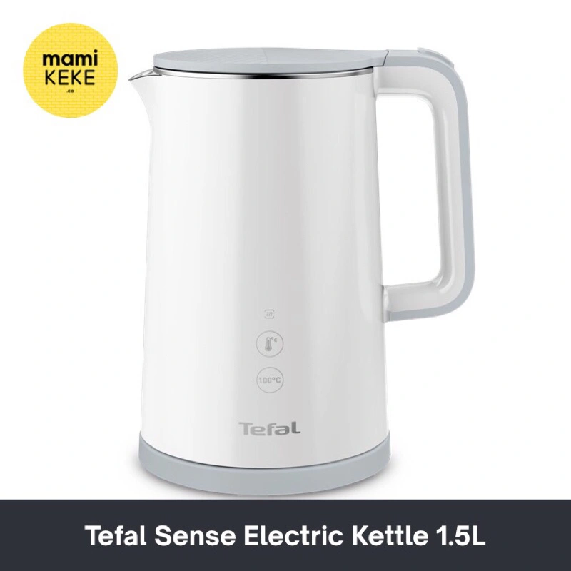Tefal Sense Electric Kettle 1.5L cool touch teko listrik putih white kettle Tefal KO6931
