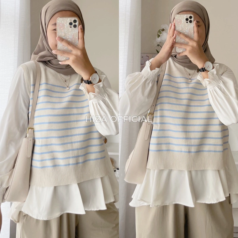 HIZA - Laura Blouse | Blouse Korean Style | Blus Wanita Terlaris