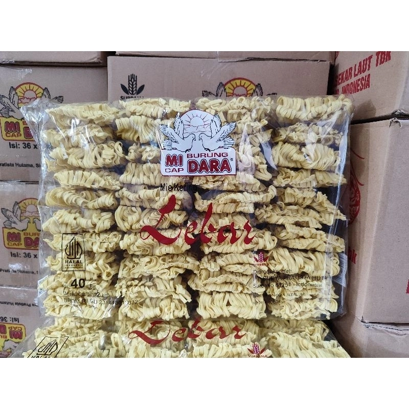 Mie burung dara kering lebar 2KG 40pc
