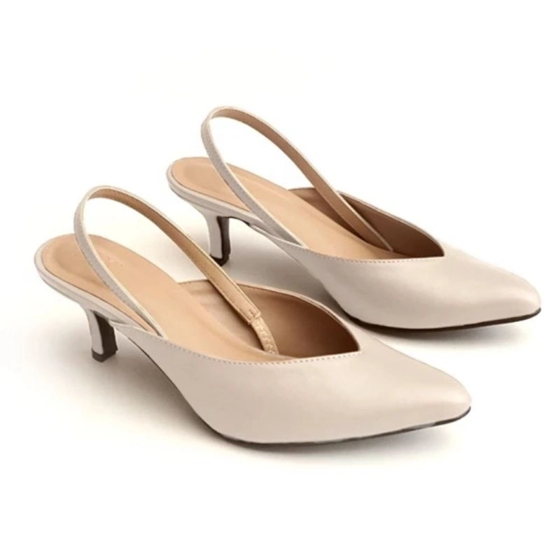 Abelia sepatu sandal mules hak 6 cm