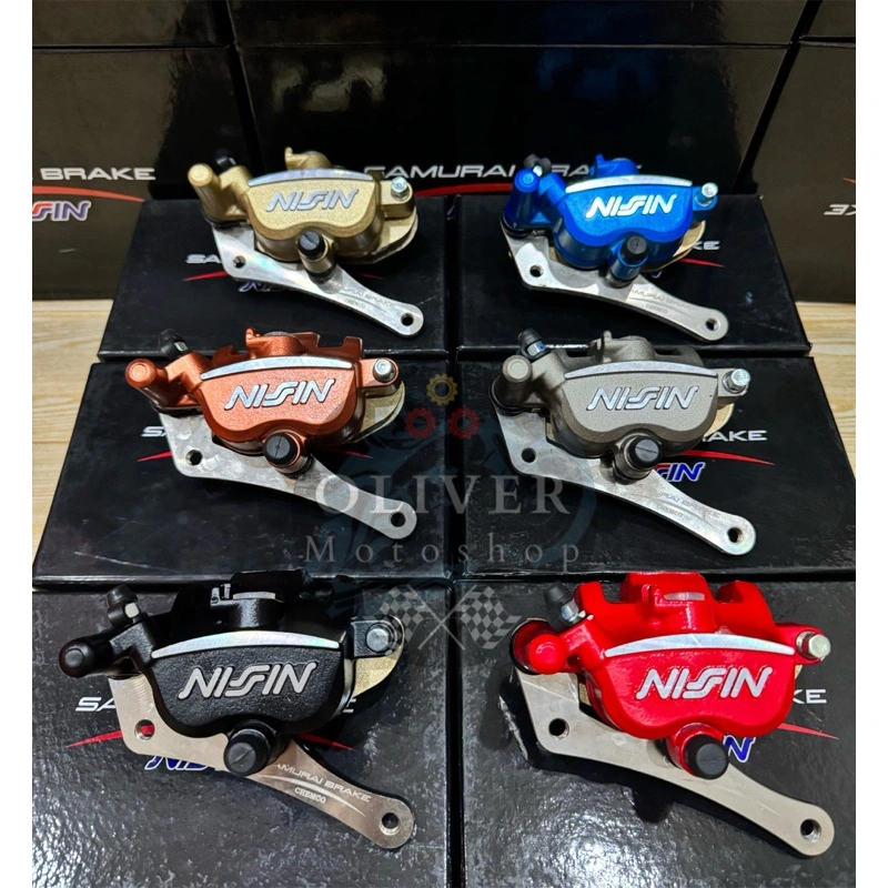Kaliper Nissin Samurai 2Piston Beat Vario Scoopy Spacy Genio Stylo - Disc 190MM / 220MM / 260mm