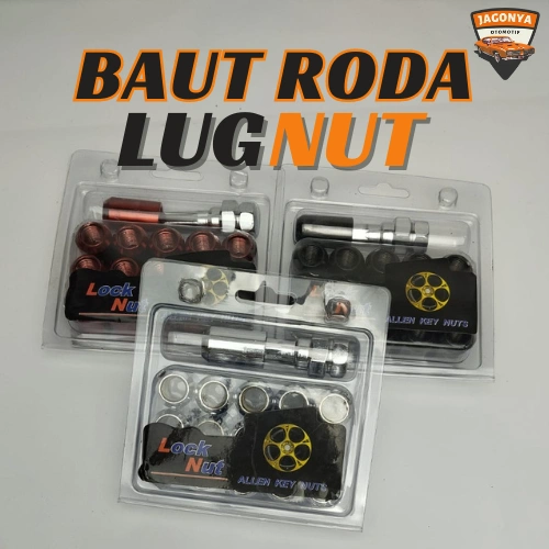 Mur Roda L Racing Baut Lugnut Roda Velg 12x1.5mm 16Pcs