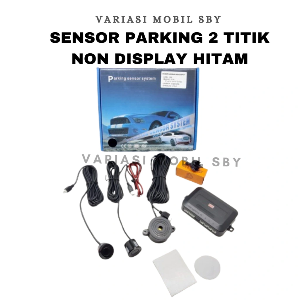 Sensor Parkir Mobil 2 Titik Bunyi Beep - Sensor Mundur Parking Sensor Mobil - Universal
